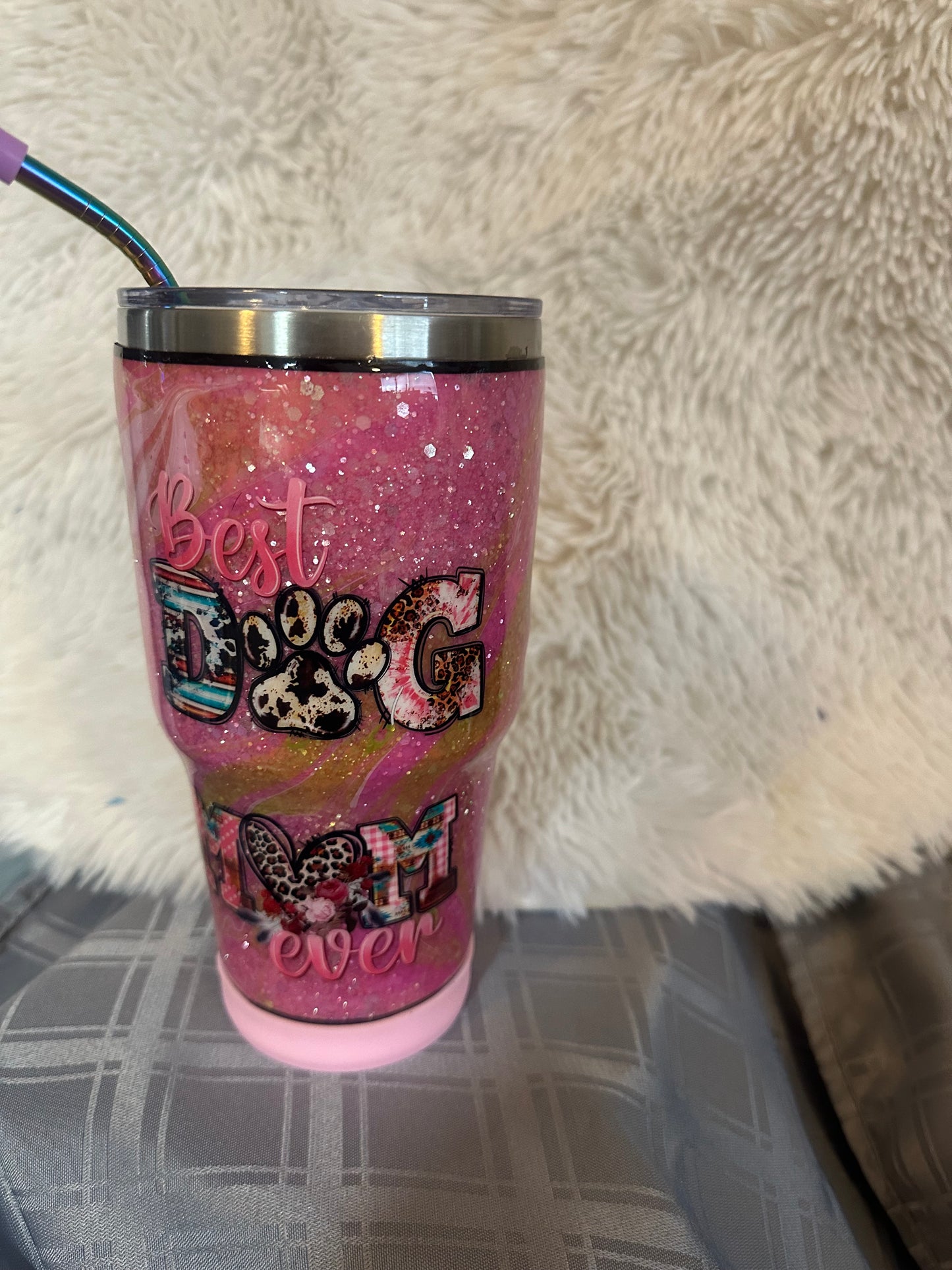 30oz glitter and hydro dipped