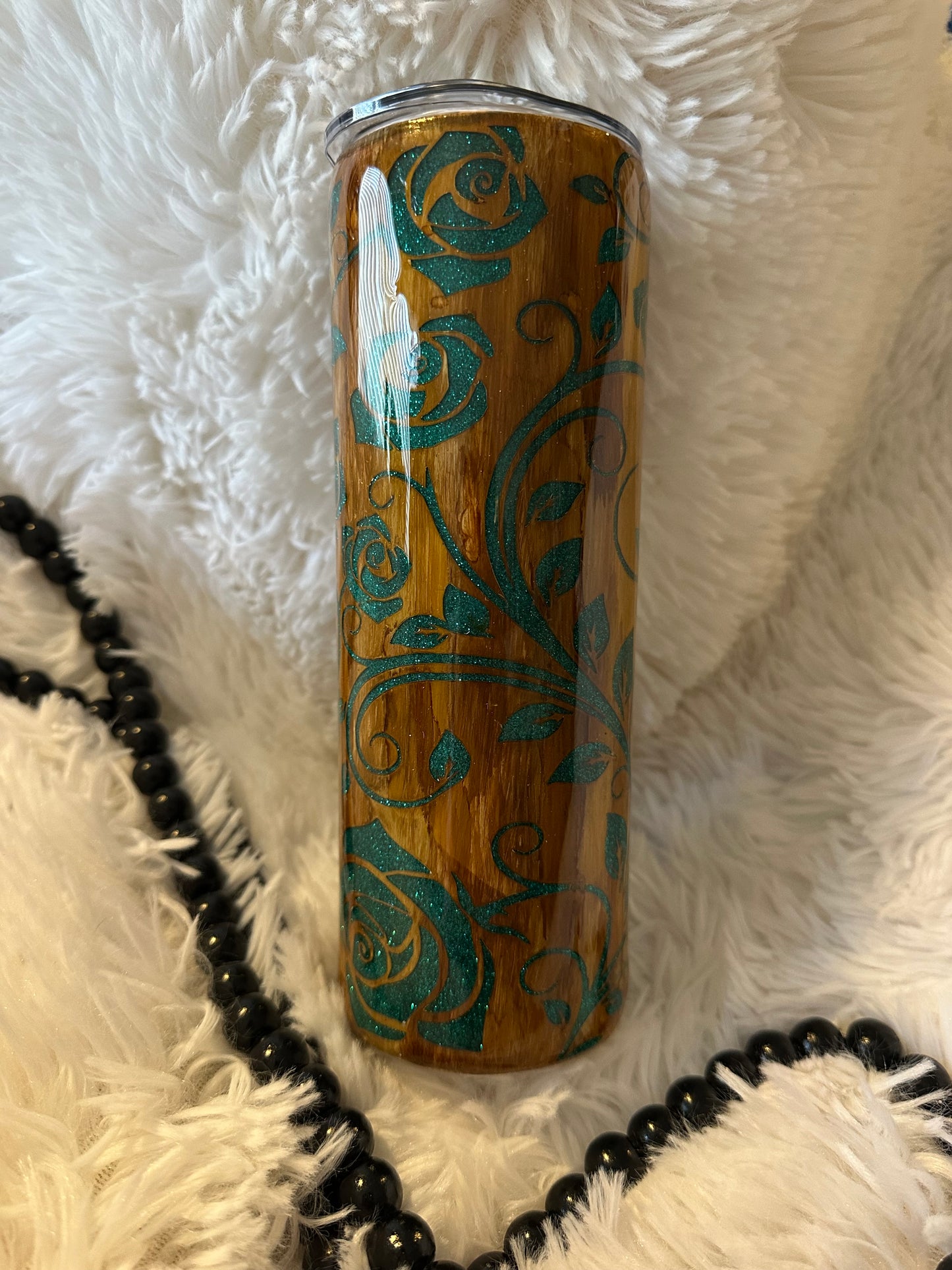 20oz wood grain tumbler