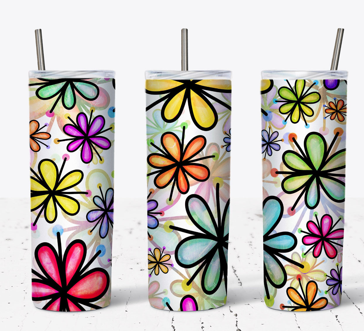 Flower tumbler