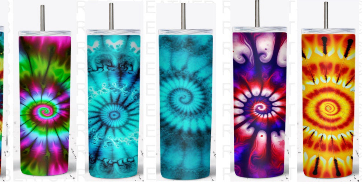 20 oz Tie Dye Sublimation Tumbler