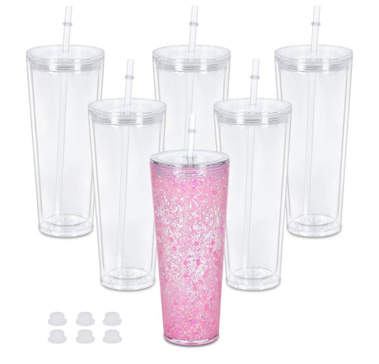 24oz Acrylic Snow Tumblers