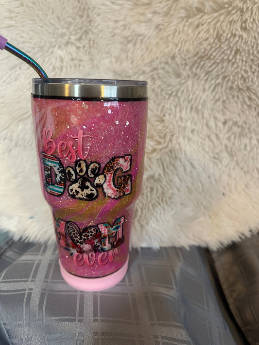30oz glitter and hydro dipped