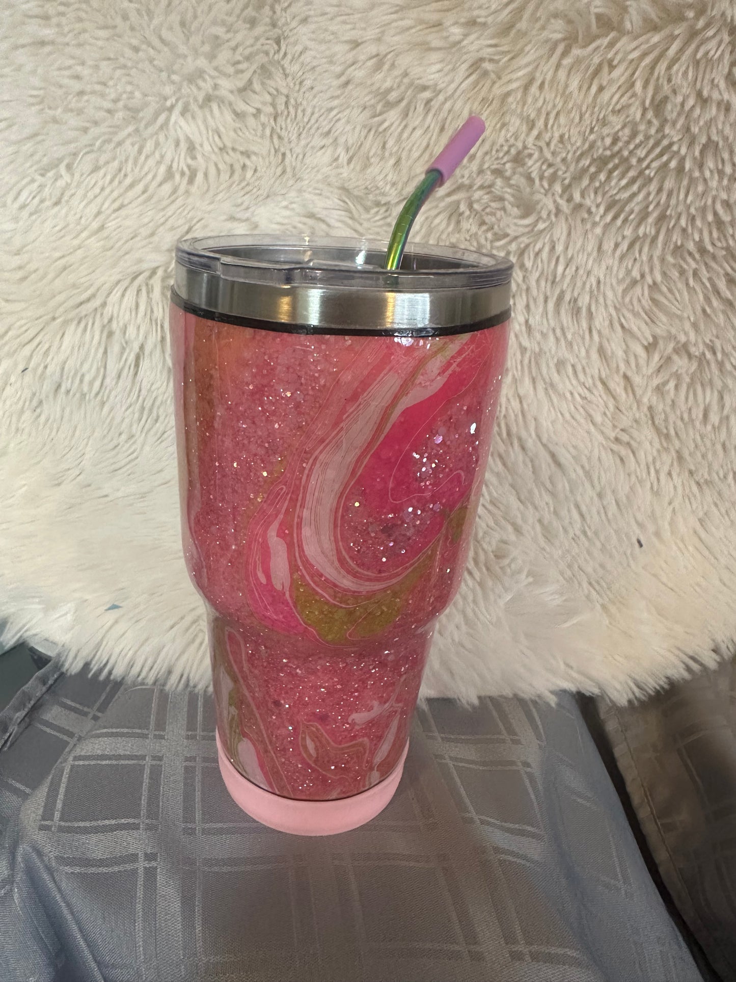 30oz glitter and hydro dipped